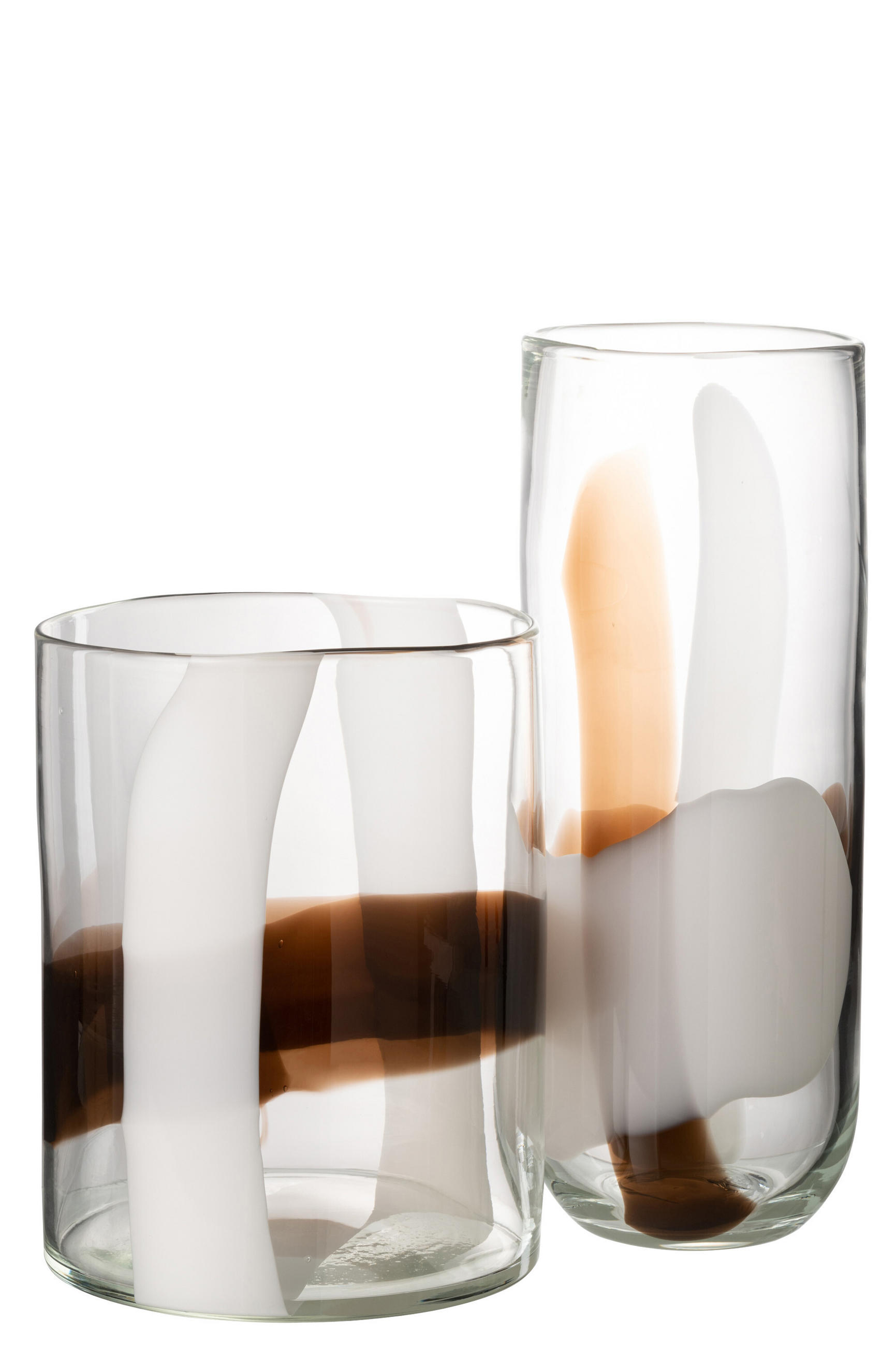 VASE IGGY - Glas - Multi - L - Ø 14 cm - Multicolor, Glas (14/37cm) - J-Line