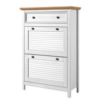MASSIVER SCHUHKIPPER - Kiefer massiv - Kieferfarben, Holz/Metall (88/126/35cm) - home24