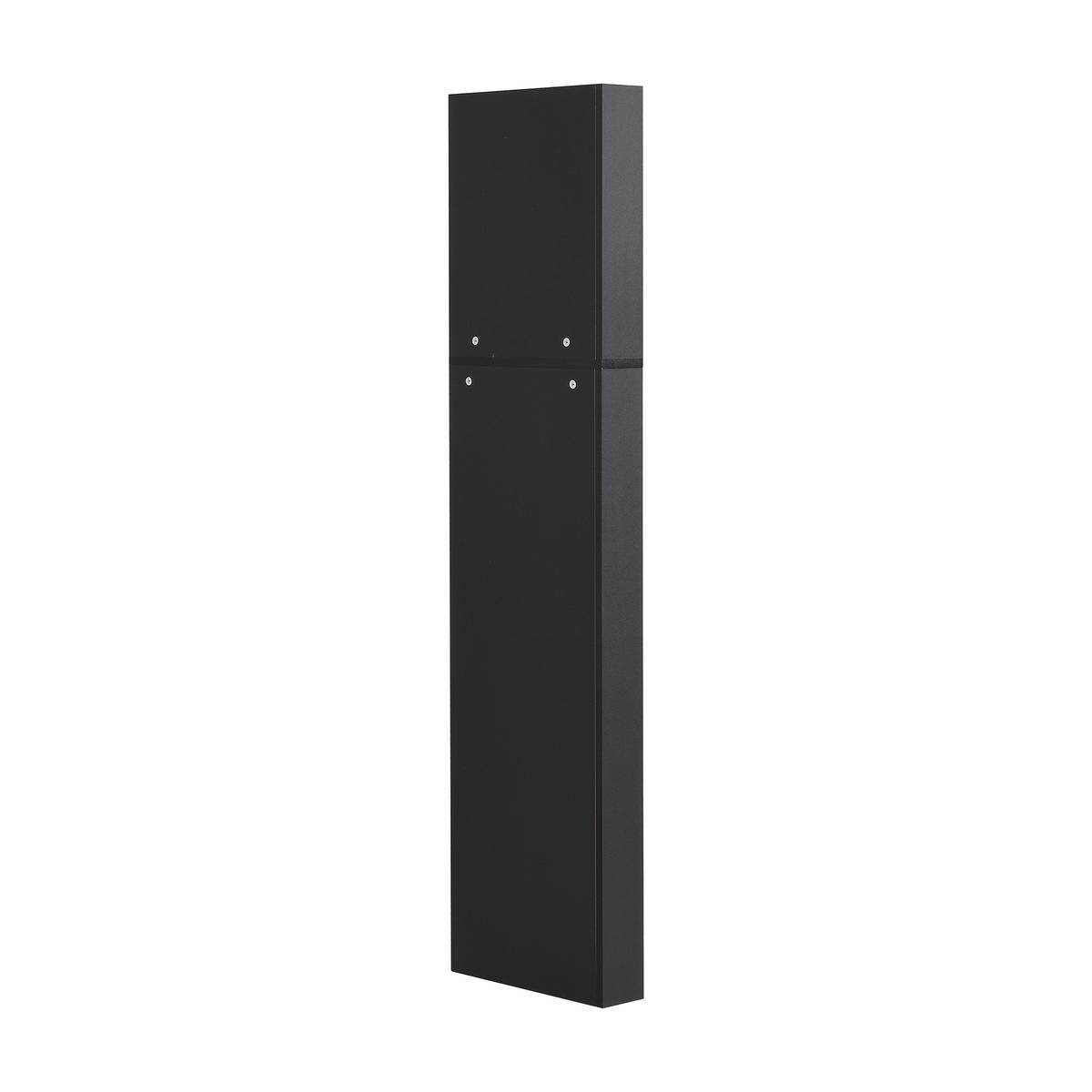 BUFFET Moderner Eckschrank minimalistisch Dreiecksdesign kippsicher wasserdicht Stauraum - Schwarz, Holzwerkstoff (36.5/155/36.5cm) - EVRYAE