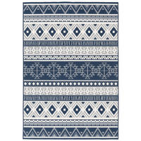 IN- UND OUTDOOR TEPPICH BEIDSEITIG CAPE COD ETHNO - Blau, Textil (120/160cm) - Pergamon