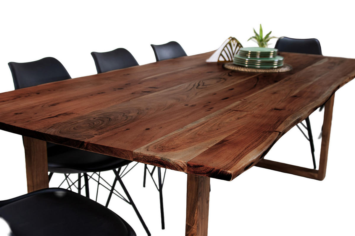 ESSTISCH GRAZ - Braun, Holz (100/200/77cm) - SAM