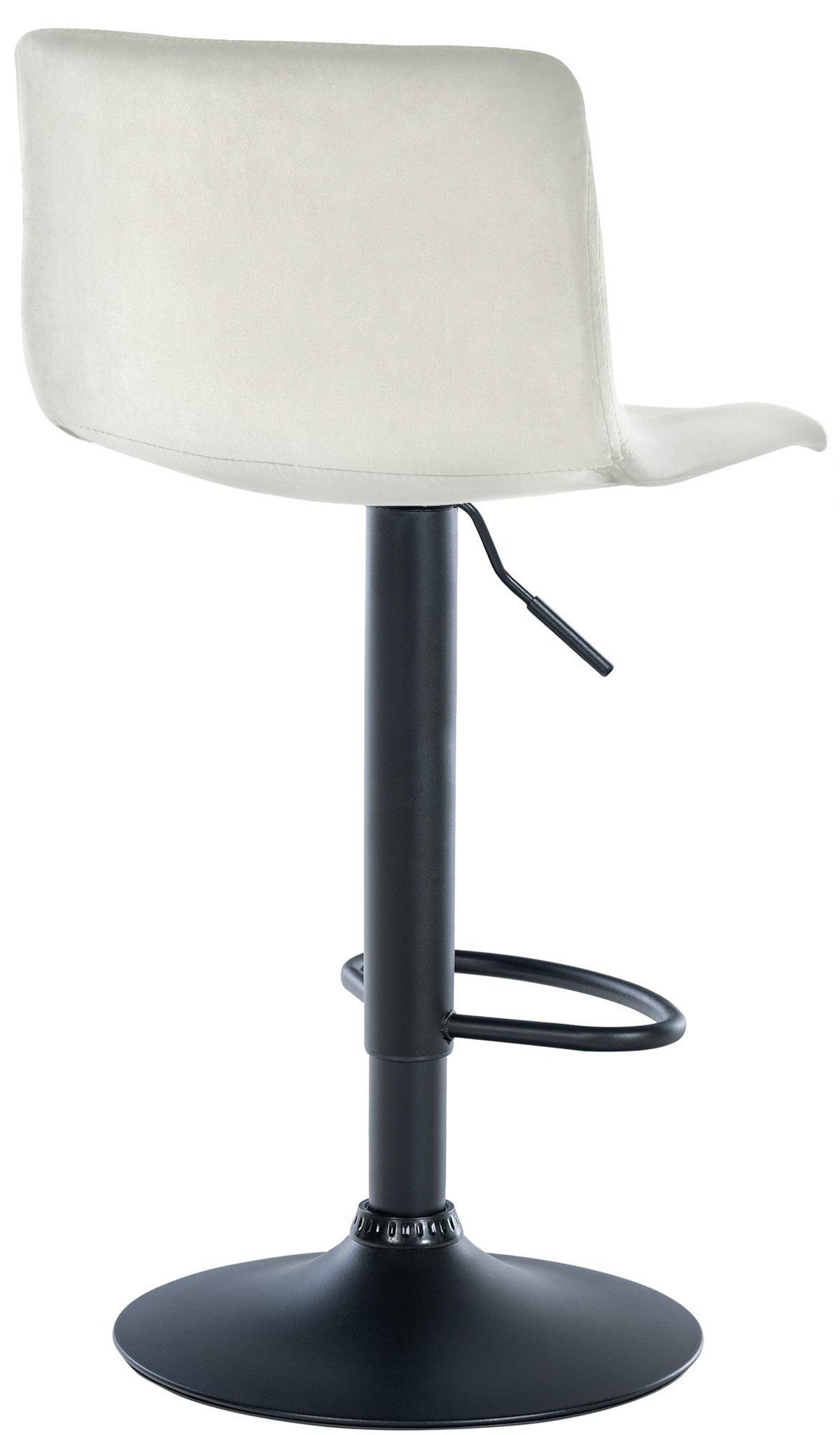 BARHOCKER Samt Creme - Creme, Textil (39/83/36cm) - CLP