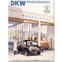MAGNET 6/8 cm Audi DKW Pflegedienst - Multicolor, Metall (6/8/0.1cm) - Nostalgic-Art