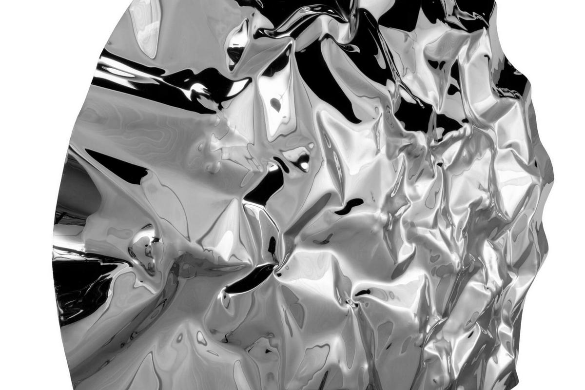 WANDDEKO Silber 80/80 cm - Silberfarben, Metall (3.6/80/7cm) - KUNSTLOFT