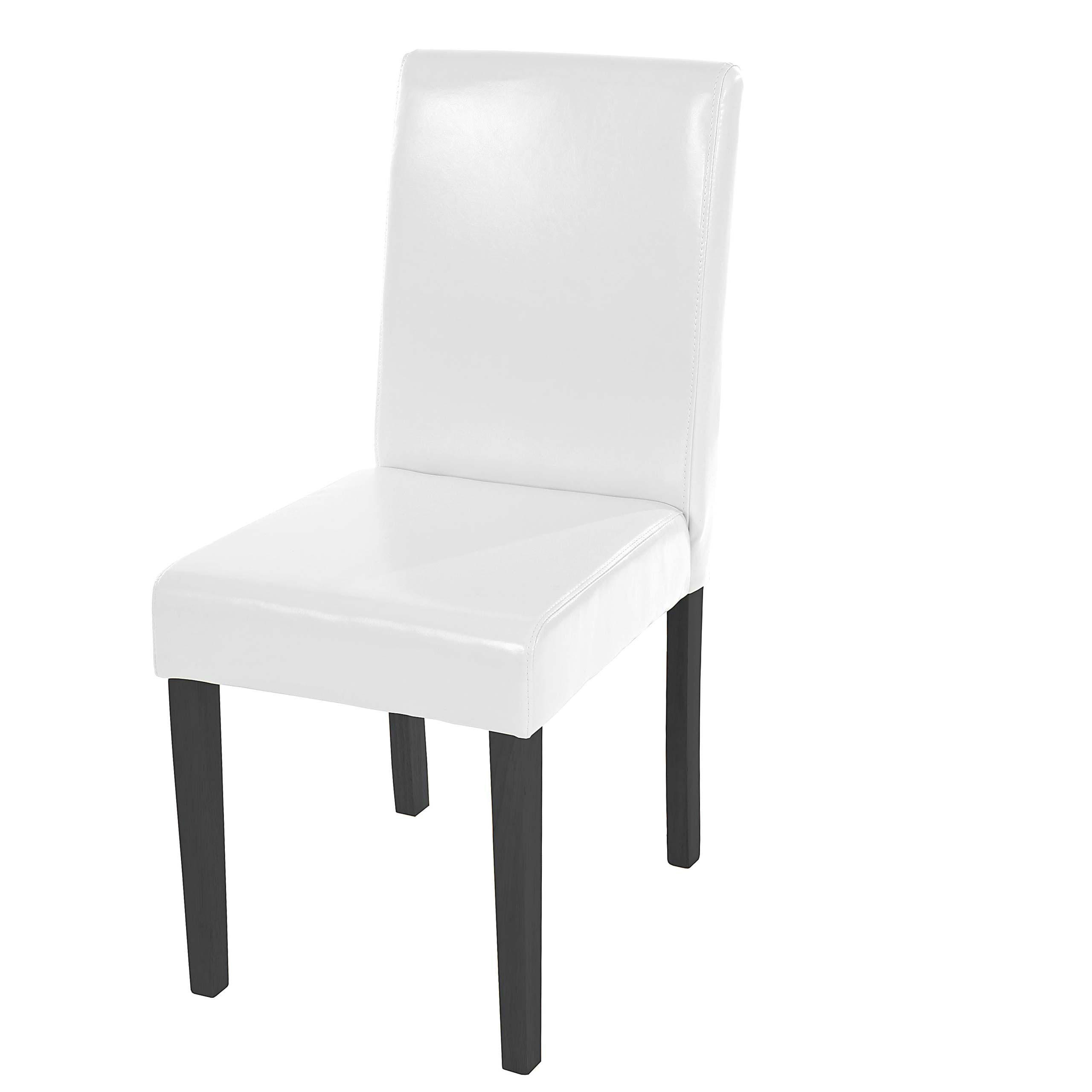 ESSZIMMERSTUHL Weiß, Schwarz - Schwarz/Weiß, Leder (43/90/56cm) - Jamb