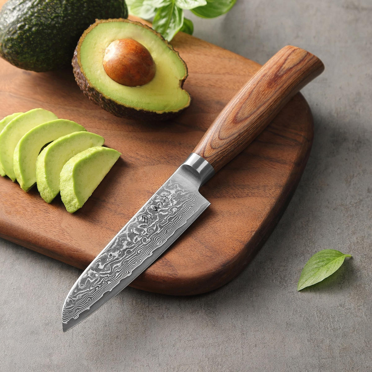 MESSERSET 5-TEILIG 8–20 cm - Braun, Holz/Metall - Wakoli