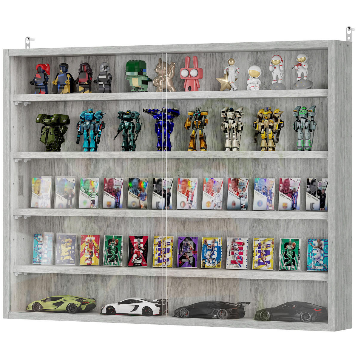 BÜCHERREGAL 80/9,5/60 cm Grau - Grau, Karton (80.01/59.69/9.53cm)
