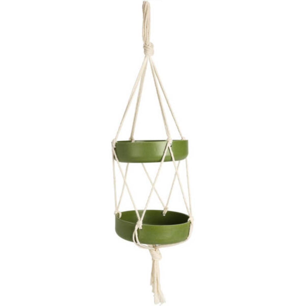 VOGELFUTTERSPENDER Ø 15 cm - Grün, Naturmaterialien (15/40/15cm)