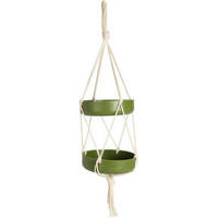 VOGELFUTTERSPENDER Ø 15 cm - Grün, Naturmaterialien (15/40/15cm)