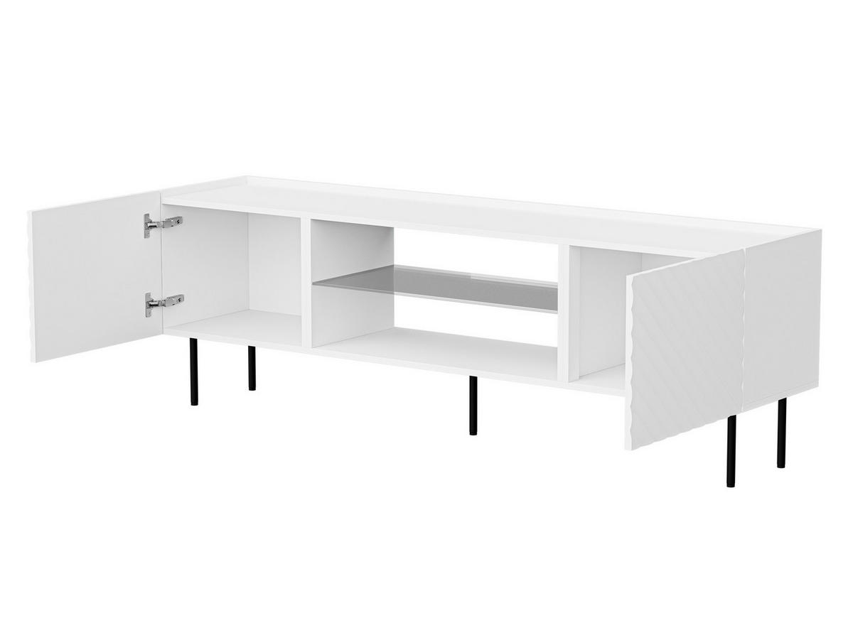 TV-LOWBOARD Lucca 180 2D EF - Schwarz/Weiß, Holz/Holzwerkstoff (181/59/40cm) - MIRJAN24