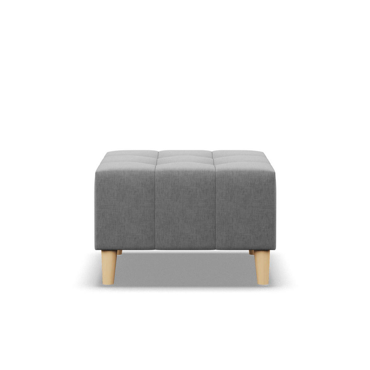 SITZPOUF 70x70 ELMA, Grau - Grau, Textil (70/40/70cm)