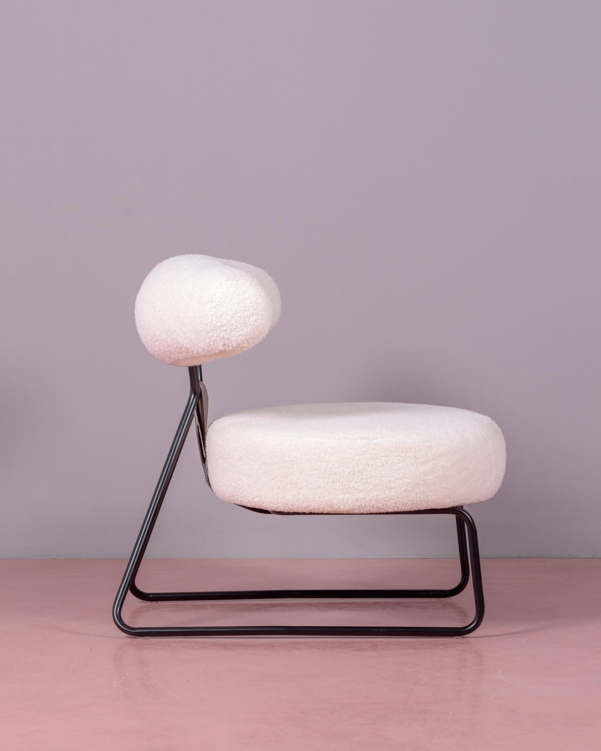 SESSEL Boucle Weiß - Weiß, Textil (80/74/75cm) - Nest Dream