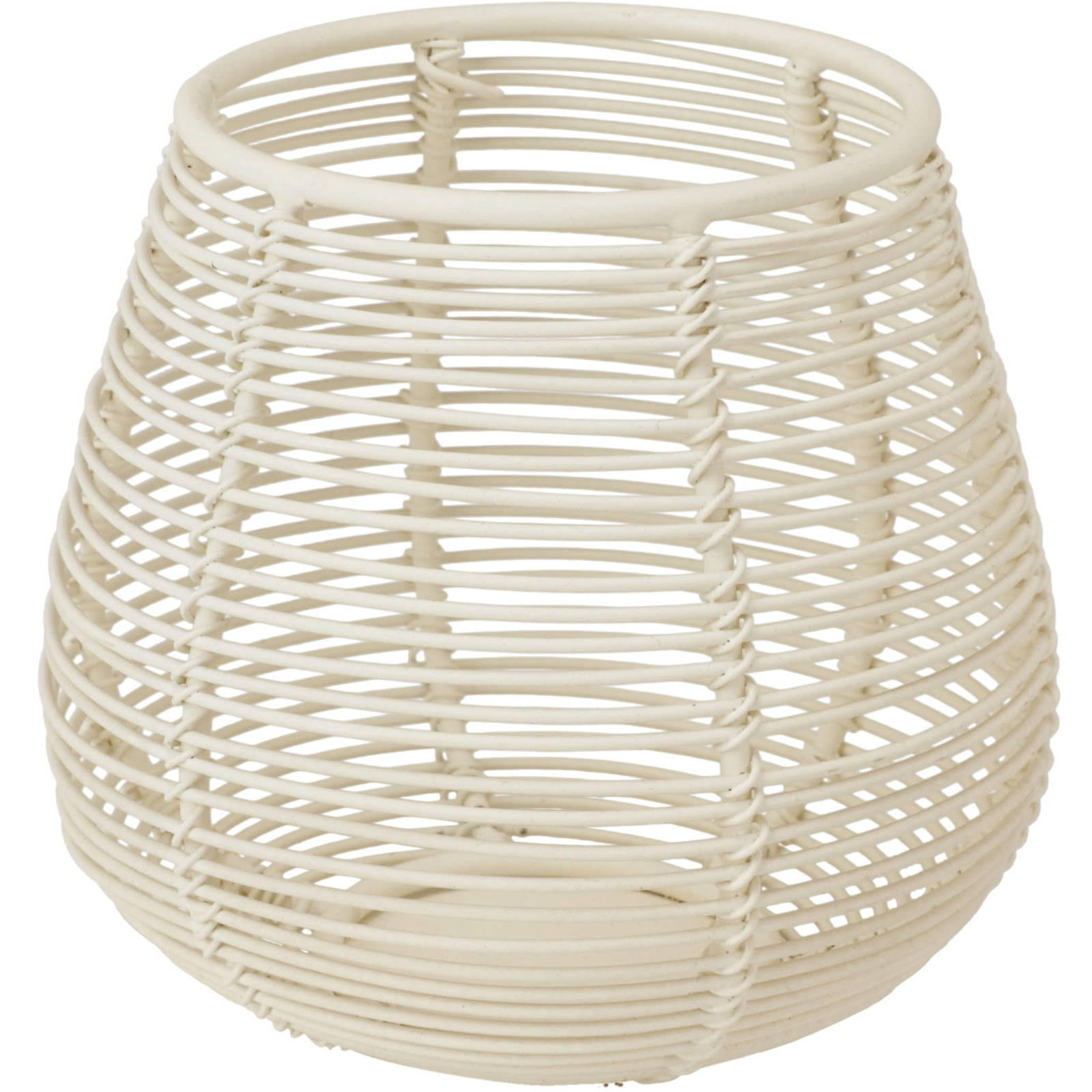 TEELICHTHALTER Metall 10/9 cm - Weiß, Metall (9.5cm) - Home Styling Collection