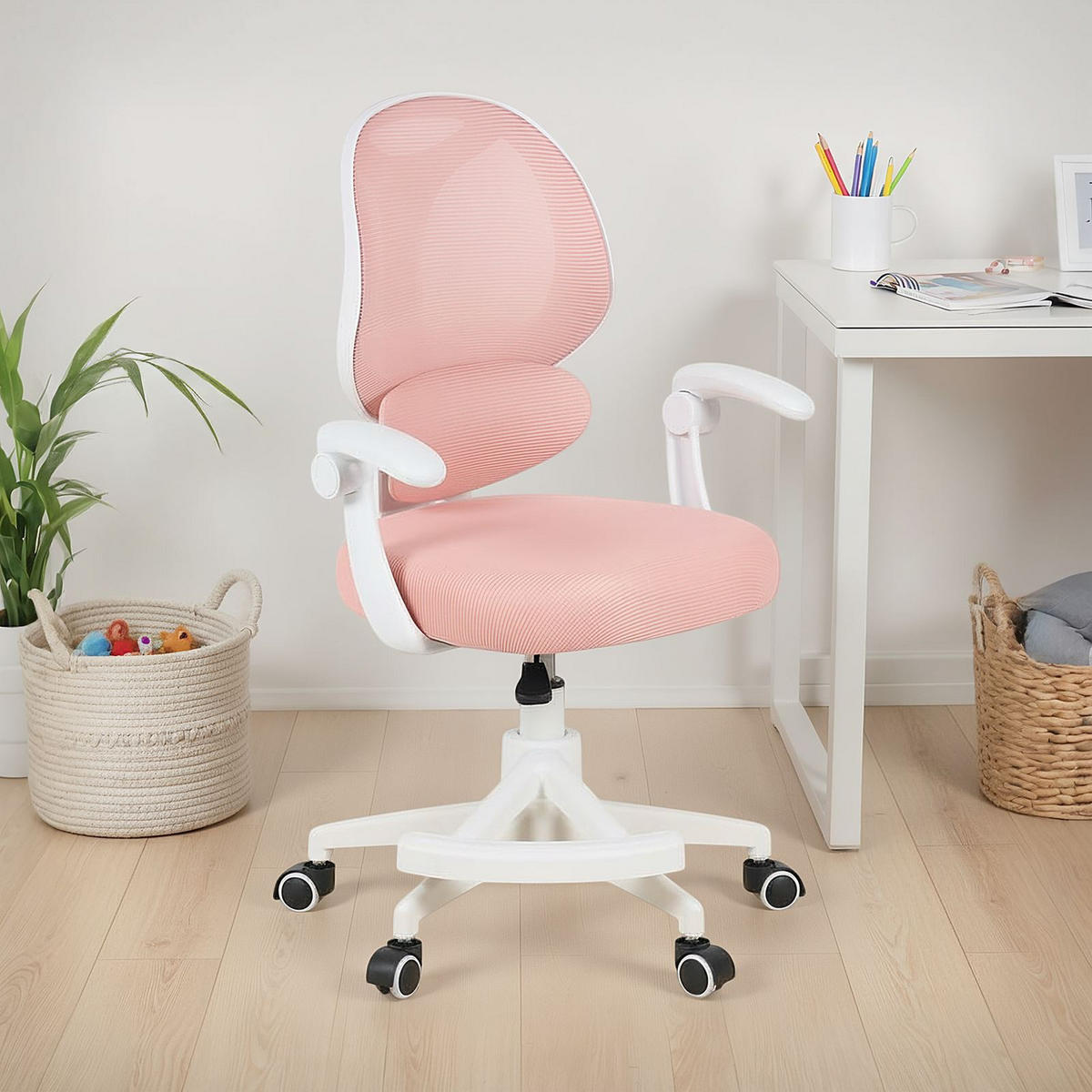 KINDERDREHSTUHL ISLA PINK - Pink, Textil (49/102/62cm) - IDIMEX