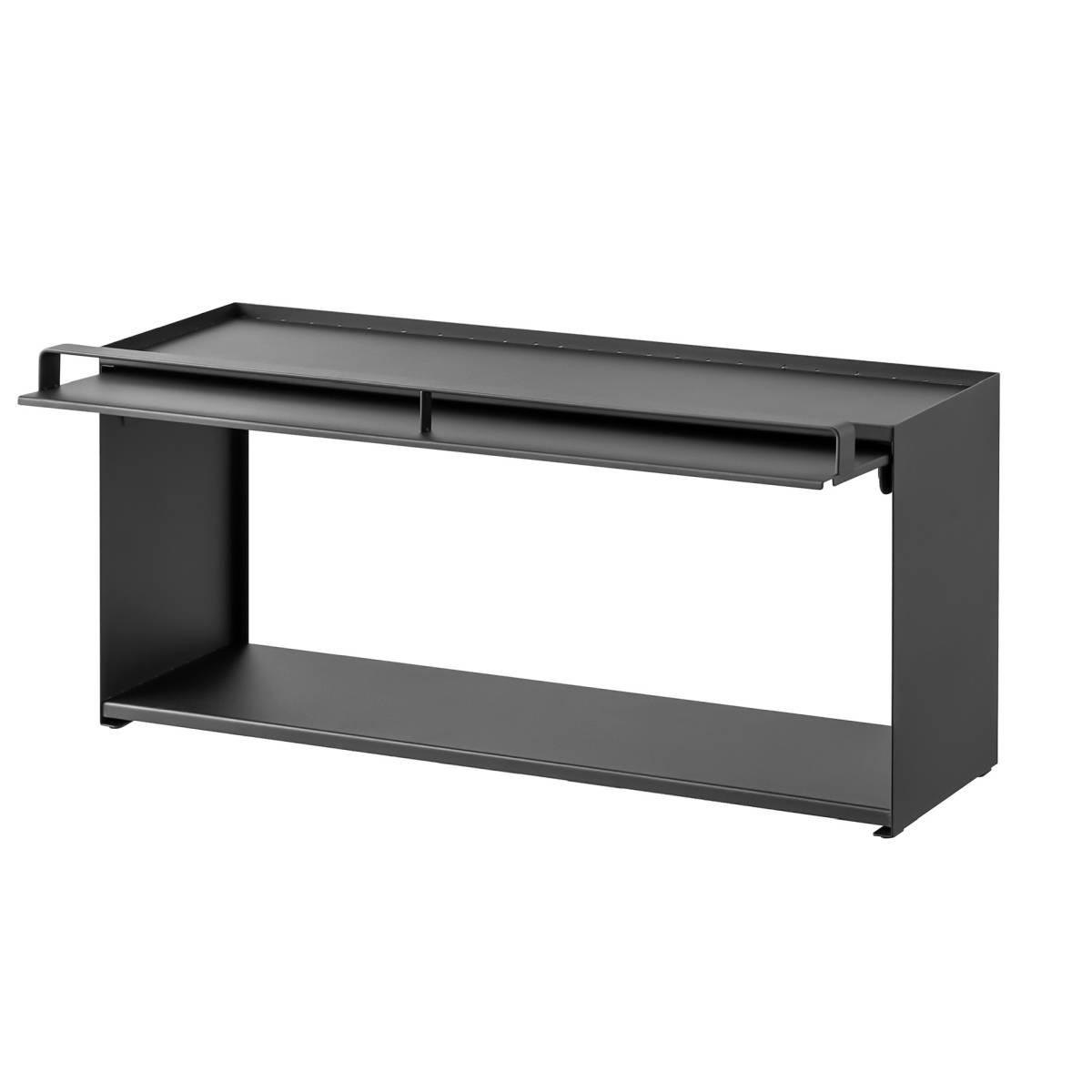 KÜCHENORGANIZER Tower weiß 17/60/25 cm - Schwarz, Metall (60/25/17cm) - Yamazaki