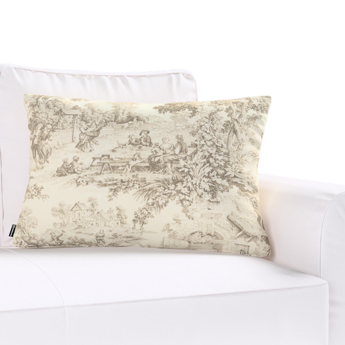 KISSENHÜLLE Avinon beige, 60x40 cm - Beige, Textil (60/40cm) - Dekoria