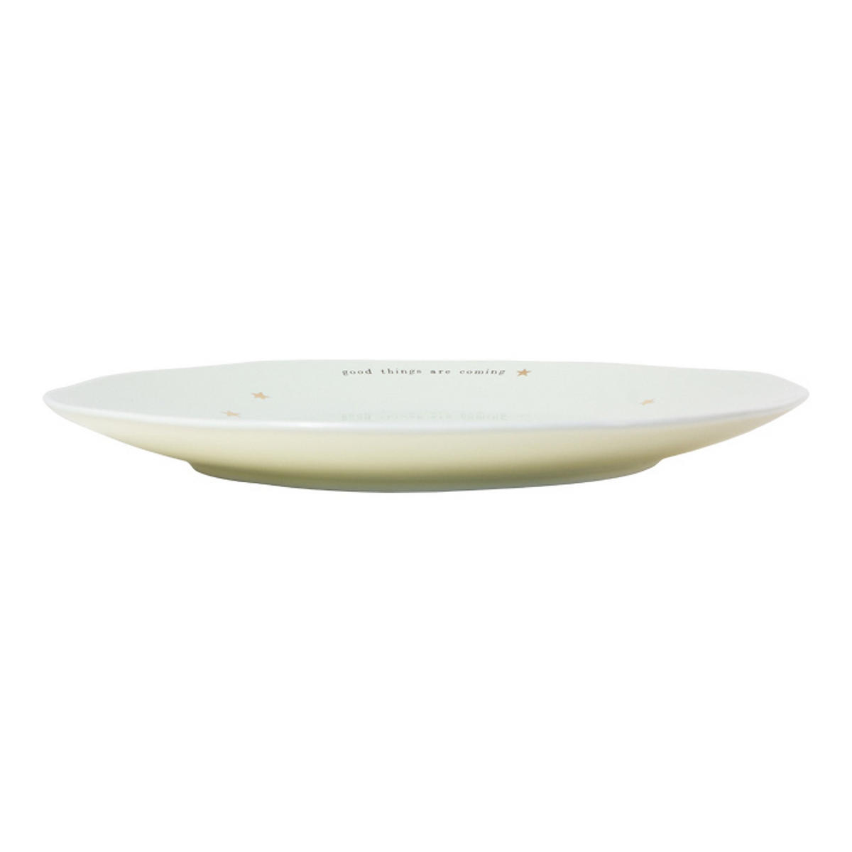 SPEISETELLER Gutes kommt in Grün - 26cm - Grün, Keramik (26.2/26.3/3cm) - Blond Amsterdam