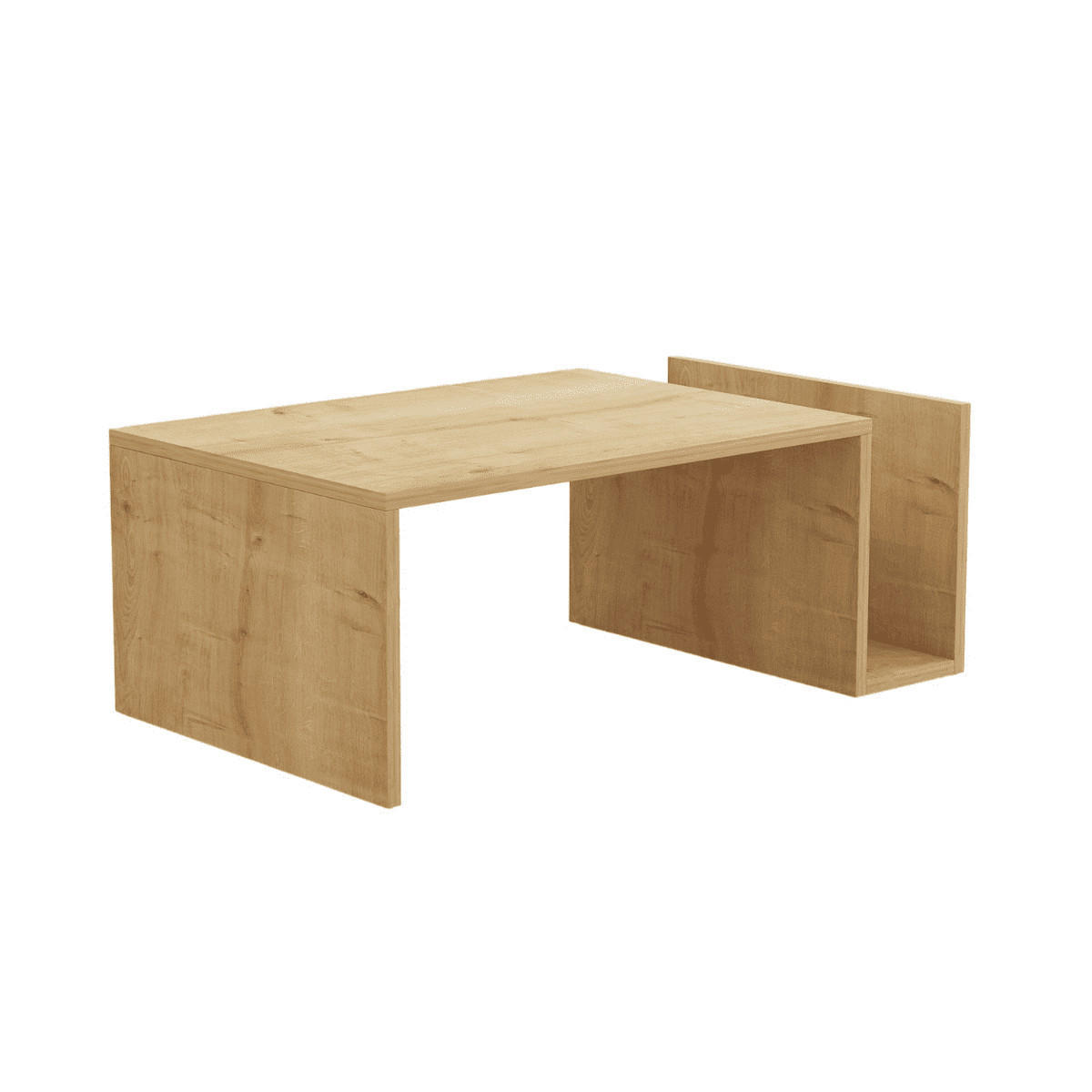Calicosy Couchtisch Eiche 76x5x76 cm