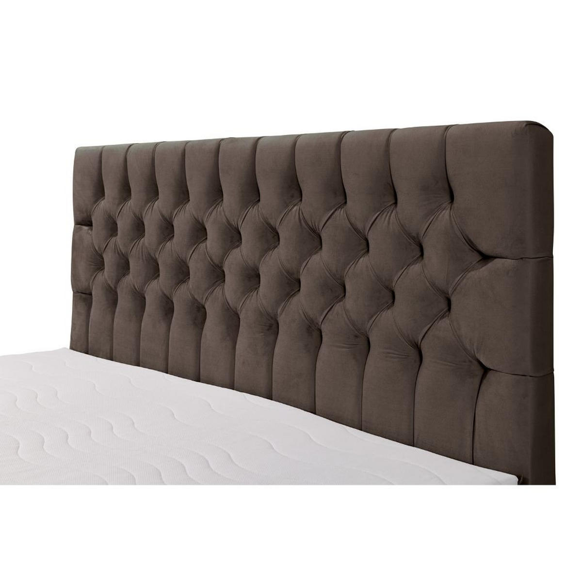 BOXBETT Dora mit Bonnelmatratze und Topper, 160x200, Dunkelbraun - Dunkelbraun, Holzwerkstoff (160/200cm) - AN-Moebel 4u