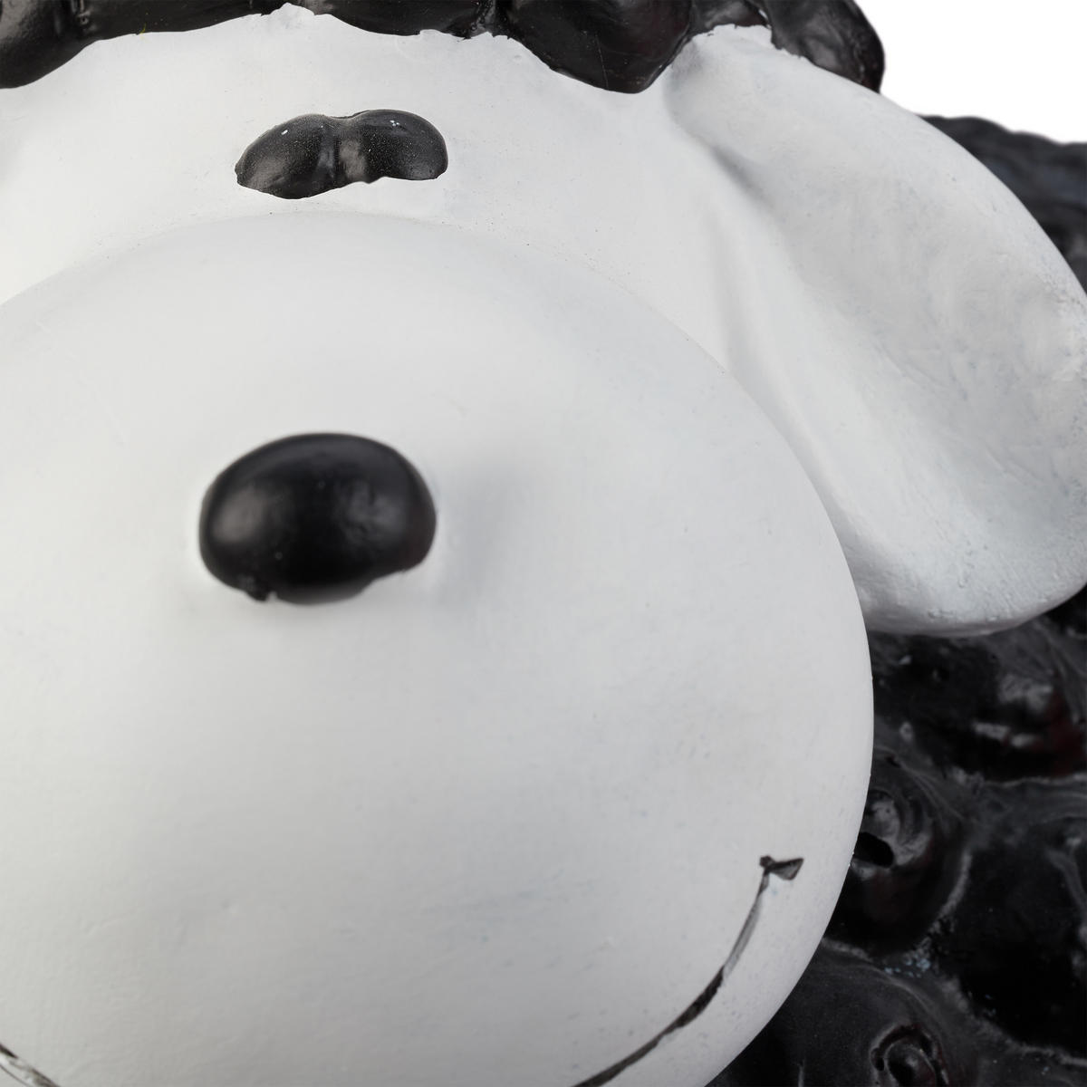 GARTENFIGUR Schaf - Schwarz, Keramik (24/33/44cm) - Relaxdays