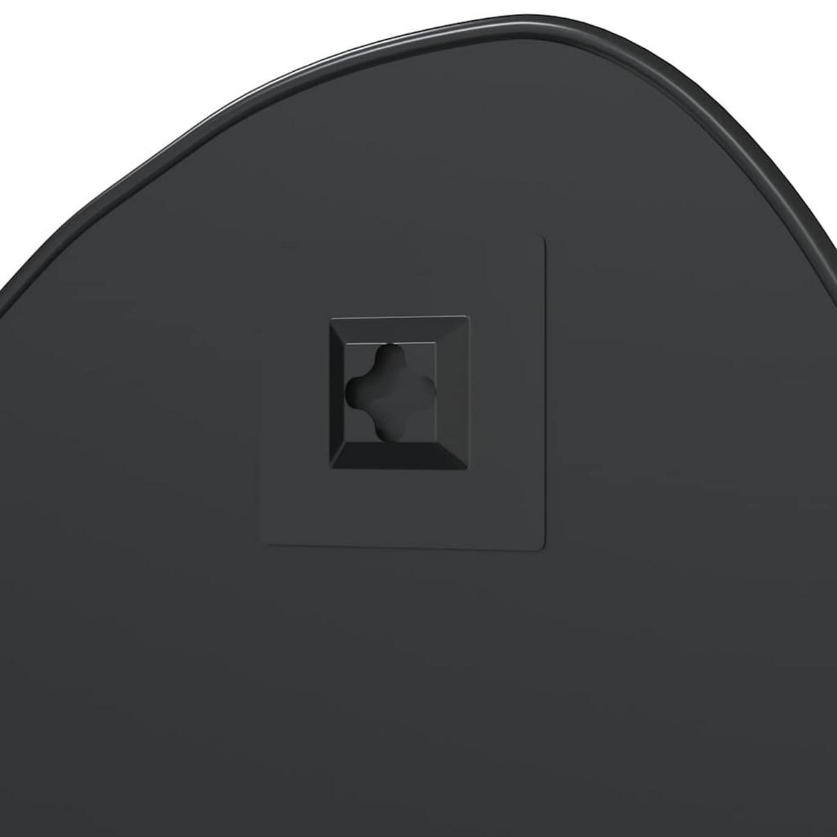 WANDSPIEGEL Schwarz 50/40 Cm - Schwarz, Glas (40/50/50cm) - vidaXL