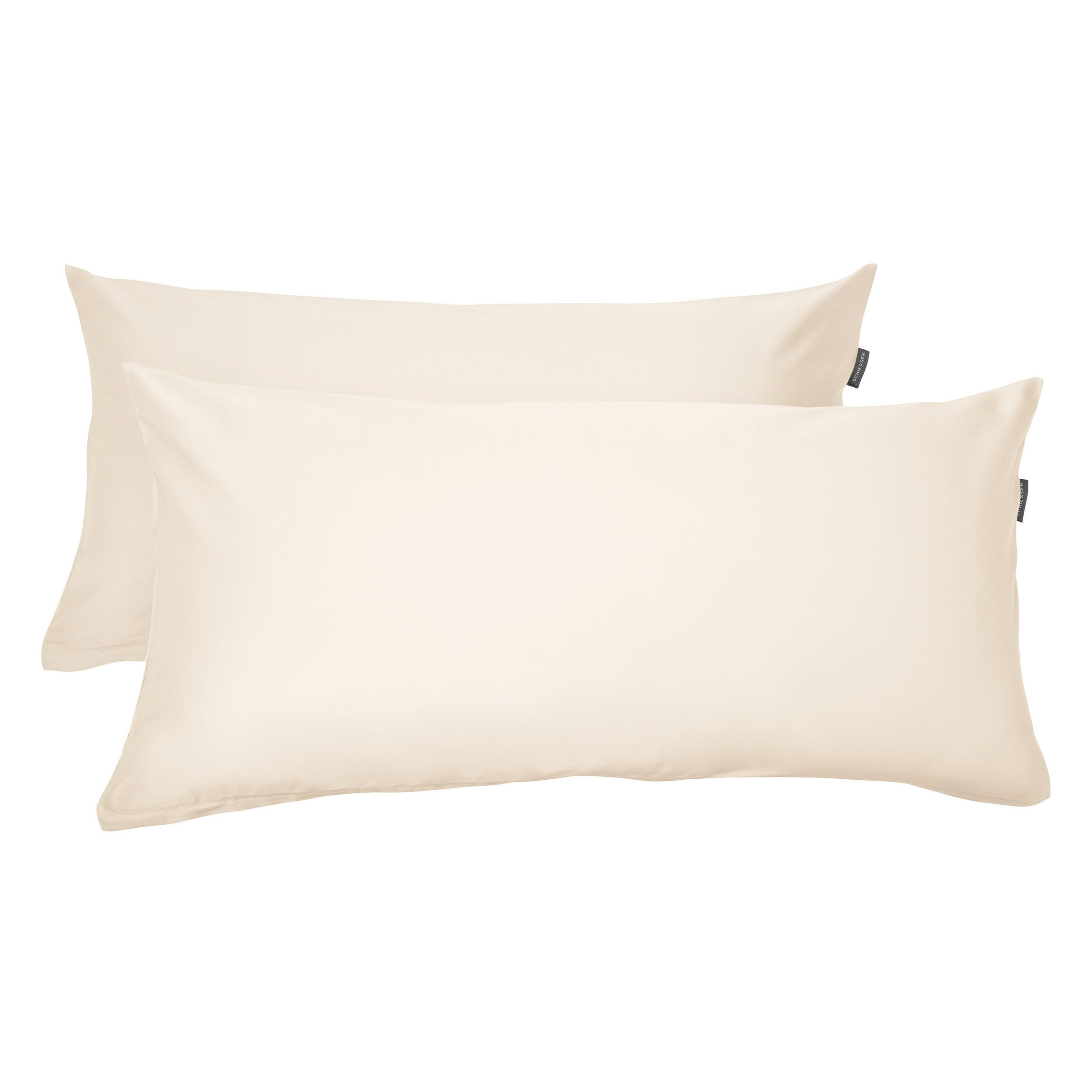 KISSENHÜLLENSET Ella - Baumwollsatin - 2-teilig - 40 x 80 cm - Perlmutt - Creme, Textil (40/80cm) - SCHIESSER