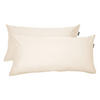 KISSENHÜLLENSET Ella - Baumwollsatin - 2-teilig - 40 x 80 cm - Perlmutt - Creme, Textil (40/80cm) - SCHIESSER