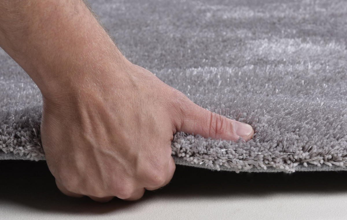 HOCHFLORTEPPICH Alessia 50x80 cm - Grau, Textil (50/80cm) - Gino Falcone
