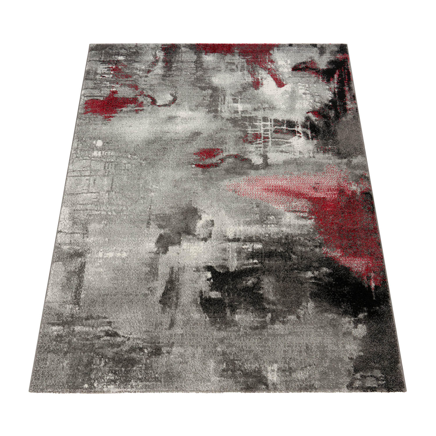 KURZFLORTEPPICH, abstrakt, aus Polypropylen, Florhöhe 12 mm, Grau, 200 x 290 cm - Grau, Textil (200/290cm) - KADIMA DESIGN