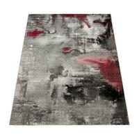 KURZFLORTEPPICH, abstrakt, aus Polypropylen, Florhöhe 12 mm, Grau, 200 x 290 cm - Grau, Textil (200/290cm) - KADIMA DESIGN