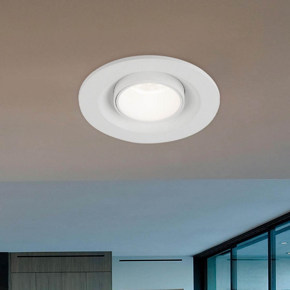 LED WANDLEUCHTE Aluminium Weiß beweglich - Weiß, Metall (9/11.1/9cm) - Globo Lighting