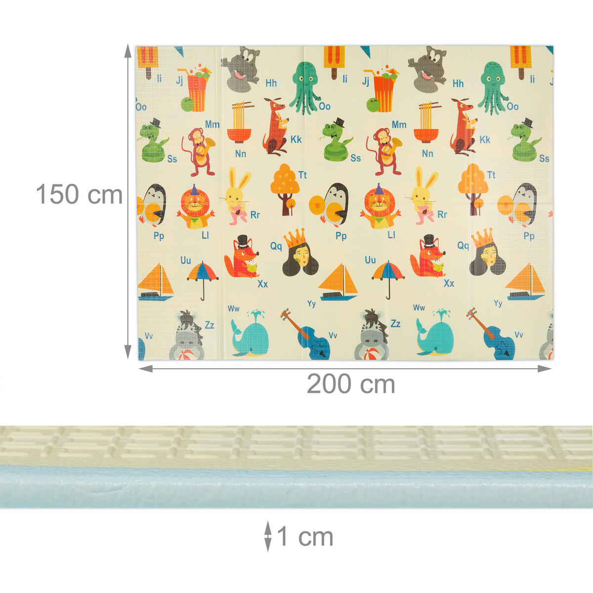 HRACIA matná - viacfarebná, textil (200/150cm) - Relaxdays