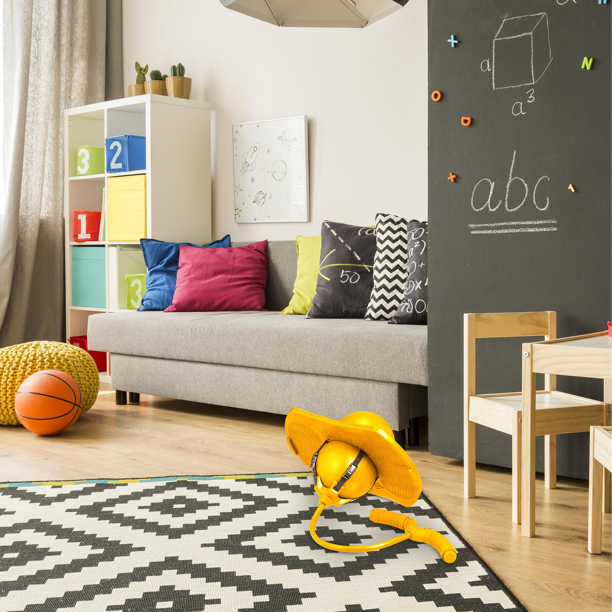 POGO-BALL - Gelb, Kunststoff (39/29cm) - Relaxdays