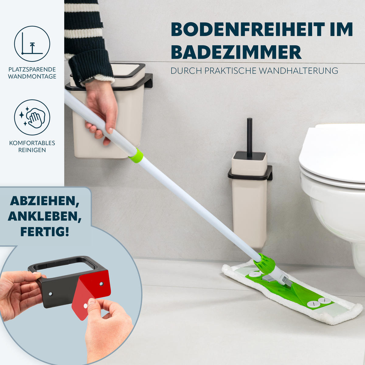 WC-GARNITUR SAVONA, beige, Kunststoff - Beige, Kunststoff (12/36.5/13cm) - bremermann