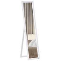 STANDSPIEGEL Weiß 37.0/37.0/154.0 cm - Weiß, Holzwerkstoff (37/154/37cm)