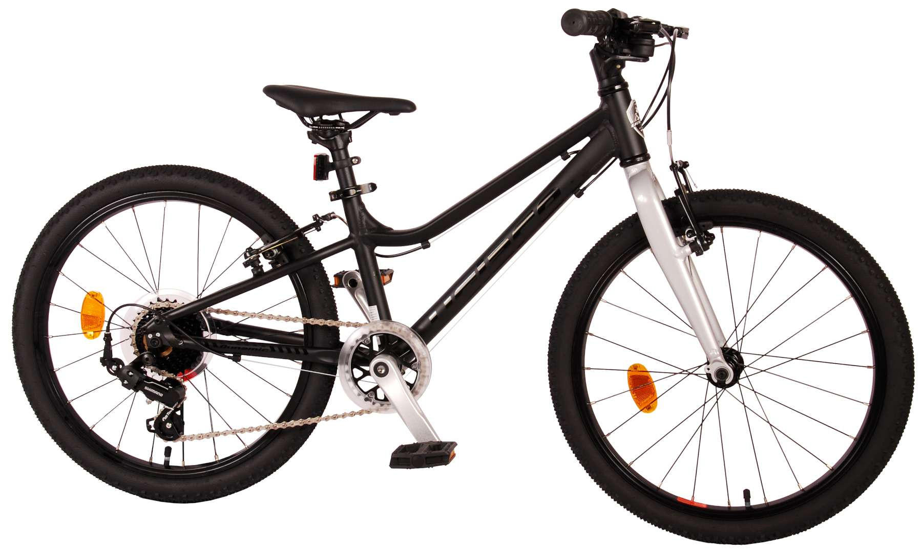 KINDERFAHRRAD Dynamic - Jungen - 20 Zoll - 2 Handbremsen - 7 Gänge - Mattschwarz - Schwarz, Metall (53cm) - TPFSports