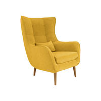 SESSEL Estjano - Beige/Gelb, Holz (80/106/95cm) - MIRJAN24