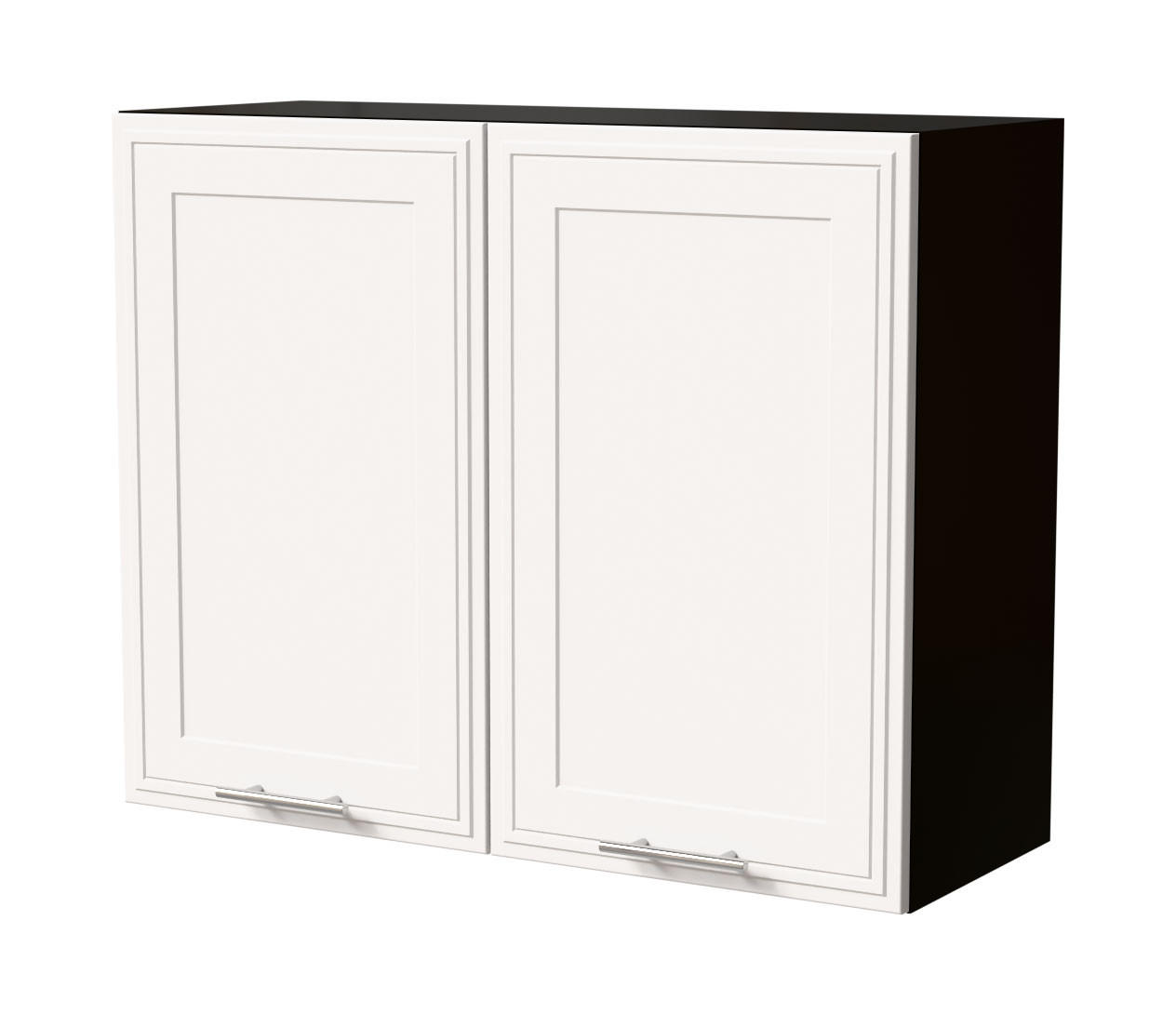 HÄNGESCHRANK Salo W3/90 Schwarz / Weiß Matt 90 / 32,5 / 72cm - Schwarz/Weiß, Holz/Holzwerkstoff (90/72/32.5cm) - Feldmann-Wohnen