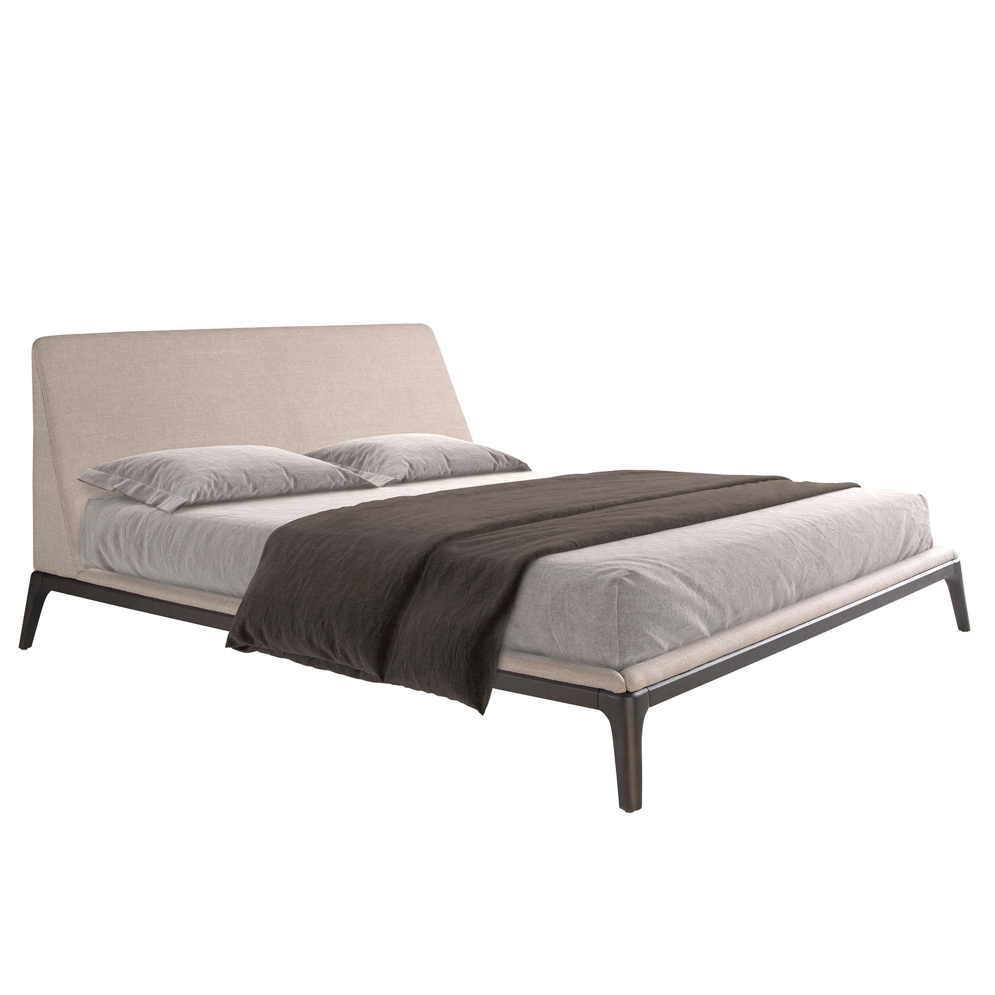 BETT Rechteckig Grau Schwarz 192/230/101 cm - Schwarz/Grau, Textil (180/200cm) - ANGEL CERDA