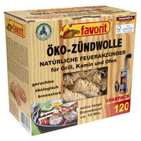 FEUERANZÜNDER Öko, Holzwolle, 120 Stück - Braun, Holz (12.5/21.5/23cm) - Westfalia