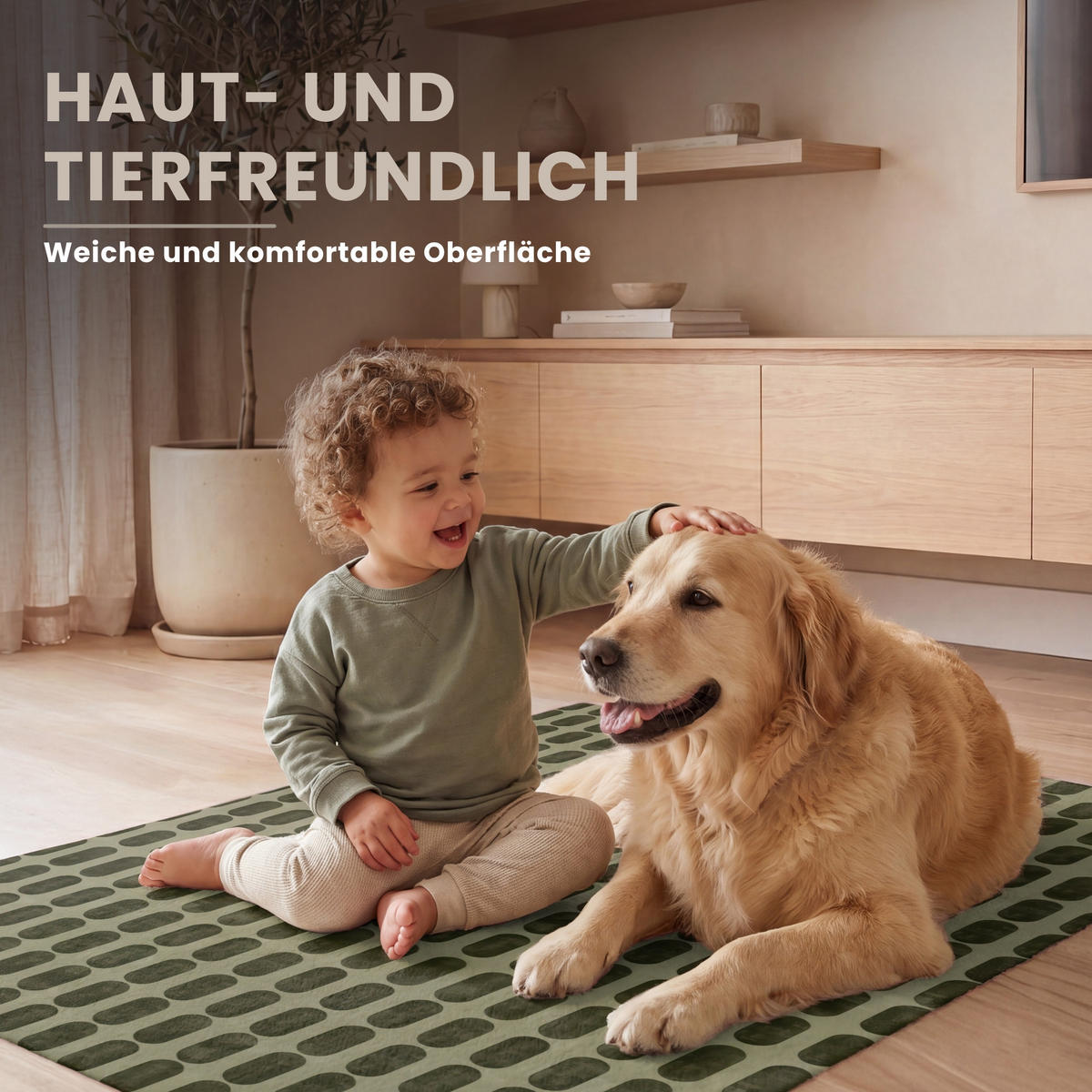 KOBERCE - Rytmické - Impact - Zelené - 80x120 cm - olivovozelená, textil/plast (80/0.4cm) - OnlyWow