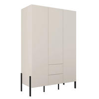 SKRIŇA 3 dvere Bérénice Kašmír - béžová, kompozitné drevo (135/210/59.5cm) - Petits-meubles