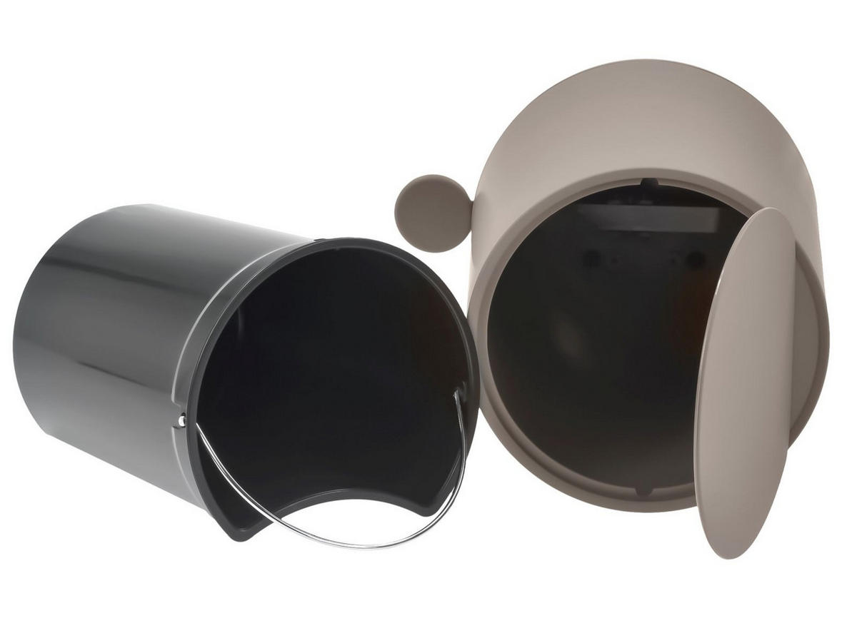 BAD ACCESSOIRES SET Nova ONE 3tlg. taupe - Braun, Kunststoff (23/29/23cm) - Zone Denmark