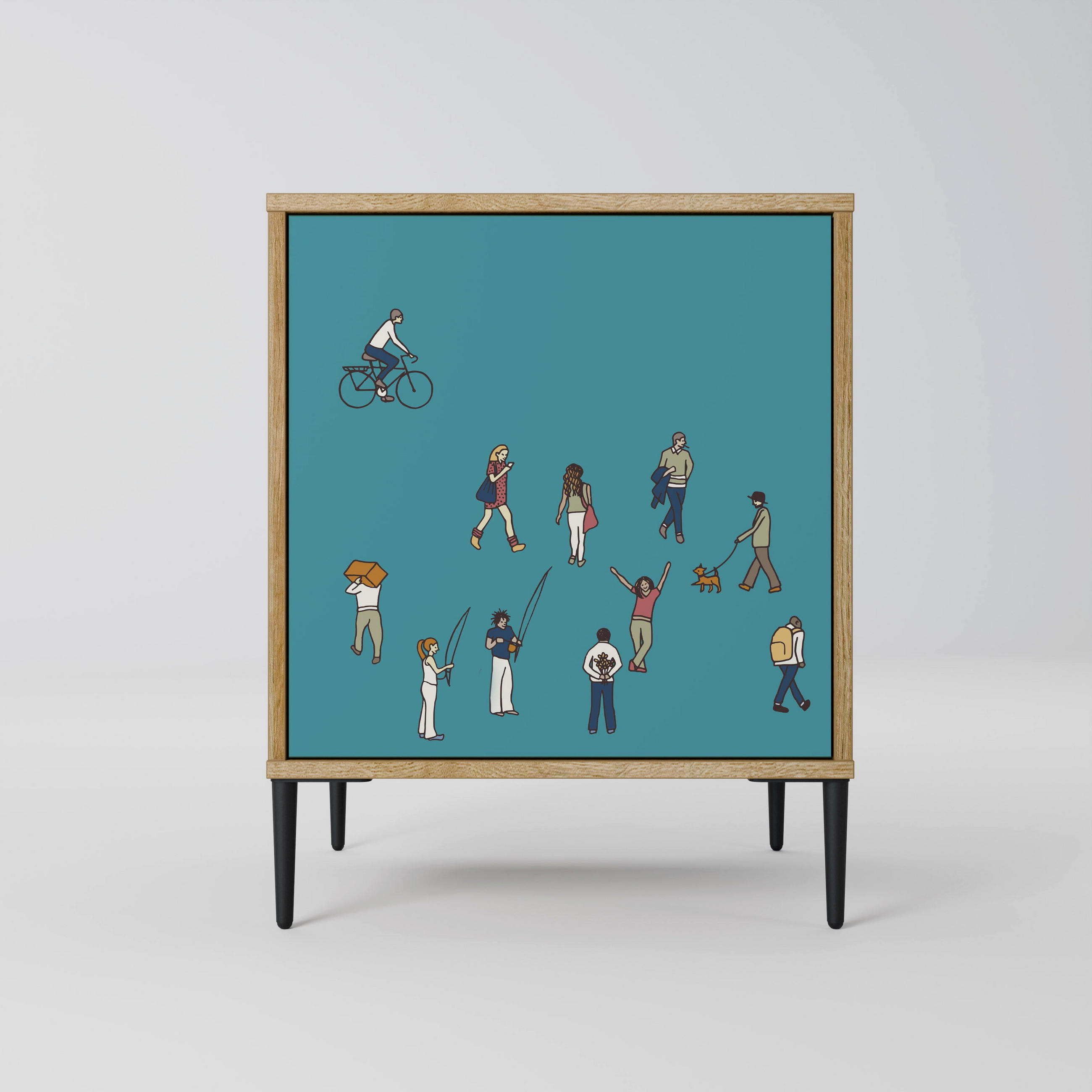 SpaceRebels Sideboard Eiche 57.5x72.5x42 cm