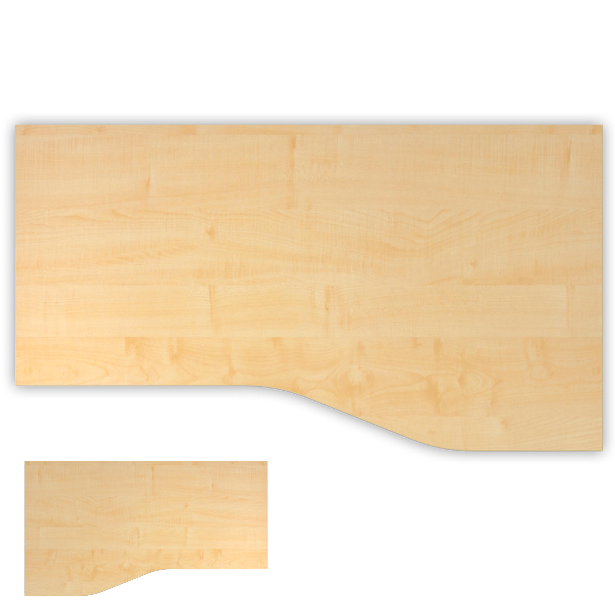 SCHREIBTISCHPLATTE 100/180/2,5 cm in Ahornfarben - Ahornfarben, Holzwerkstoff (100/180/2.5cm) - bümö