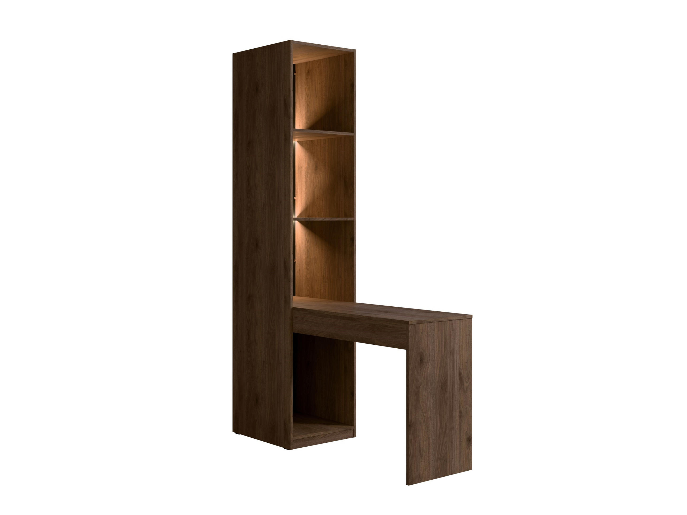 Raumhirsch Furniture Standregal Walnuss 47x221x146 cm