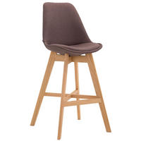 BARHOCKER Cannes Massivholz 112x48x56 cm Natura braun - Braun, Textil (48/112/56cm) - furnicato