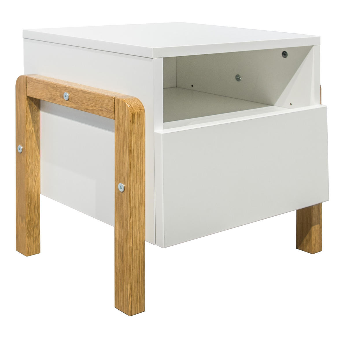 KINDER-NACHTTISCH Victor 45/46/40 - Weiß, Holzwerkstoff (45/46/40cm) - Kocot Kids