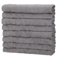 GÄSTETÜCHER 30x50 cm 450g/m2 im 8er Set, Gästetuch Grau - Grau, Textil (35/50cm) - Carpe Sonno
