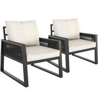 ALUMINIUM GARTEN-LOUNGE SET Captive, höhenverstellbare Füße, anthrazit - Anthrazit, Kunststoff/Metall - tectake